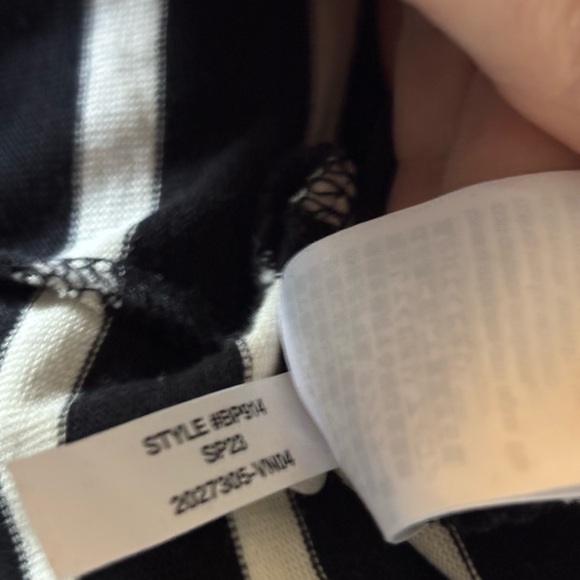 J. Crew Cap-Sleeve Knit Midi Dress in Black & White Stripe Size S - Picture 7 of 7